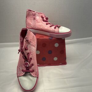 Ground Up Barbie Pink High Top Canvas Shoes Ladies Size 5